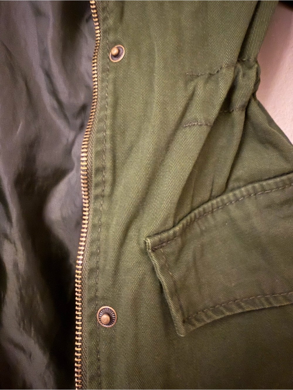 Universal Thread Olive Utility Drawstring Jacket - Picture 3 of 5